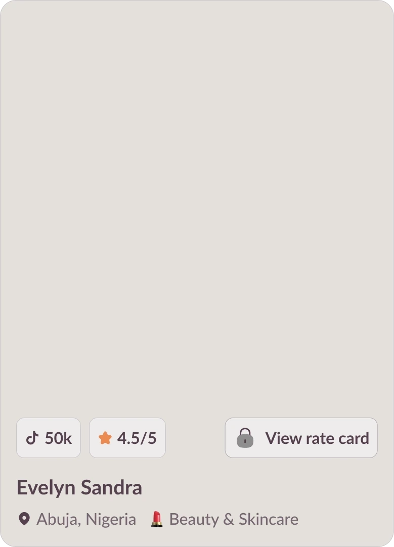 rate card