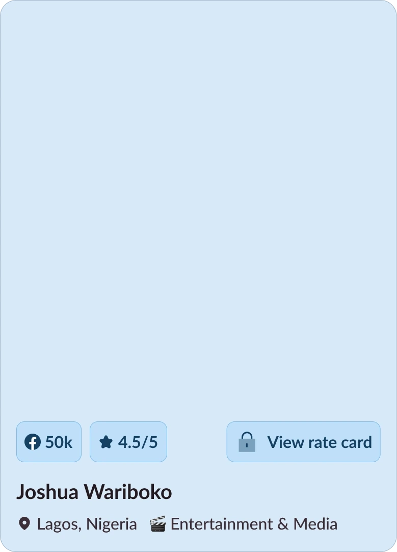 rate card